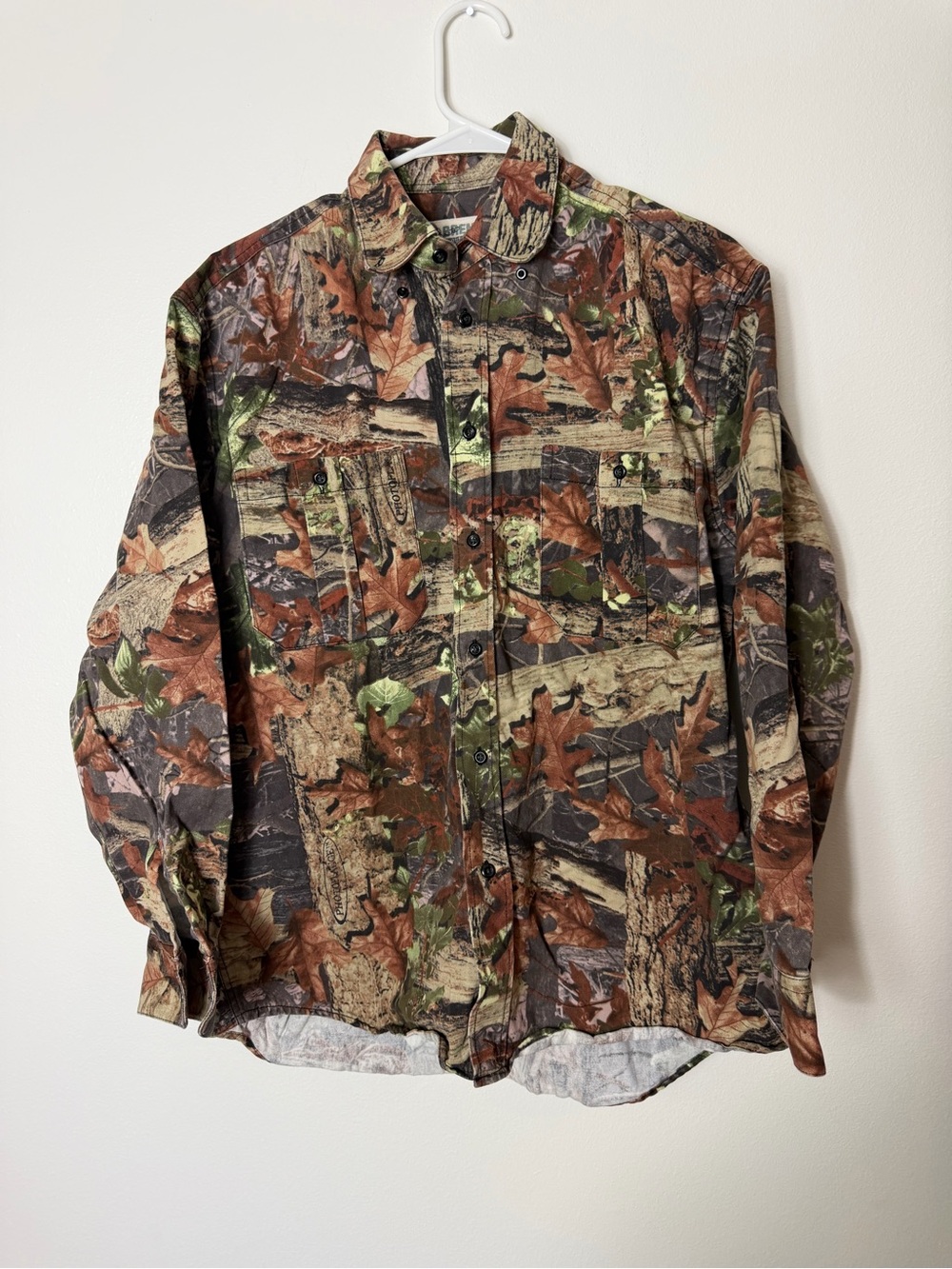 Camouflage Lightweight Shirt Jacket - Brown/Green